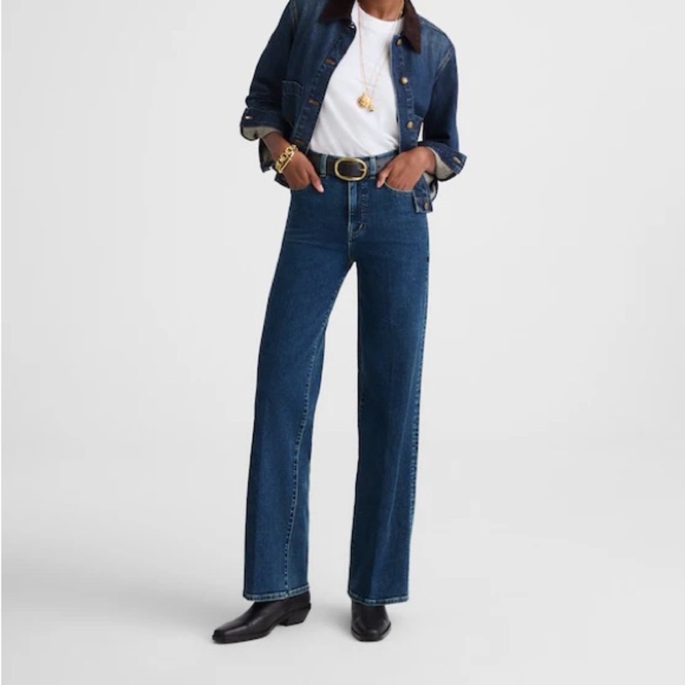 Women’s Madewell Vintage Wideleg dark blue Jeans